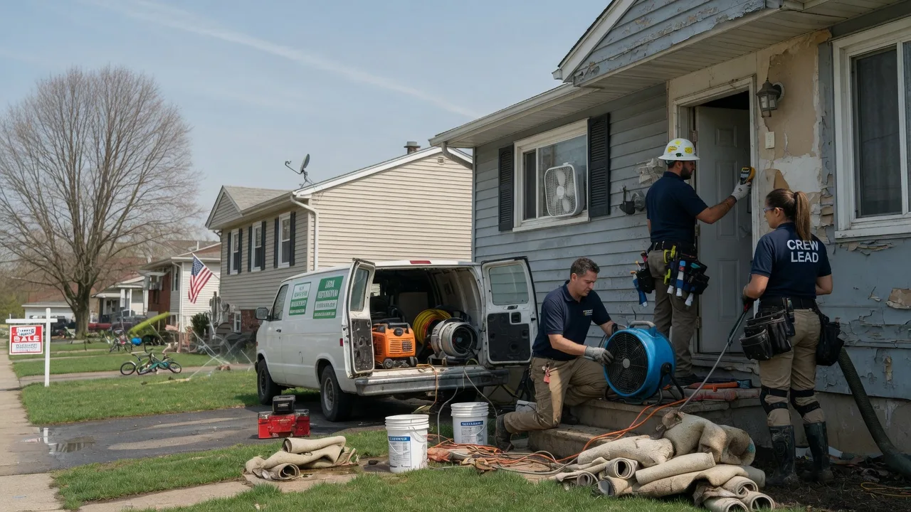 Flood Cleanup in Blue Rock, OH near me