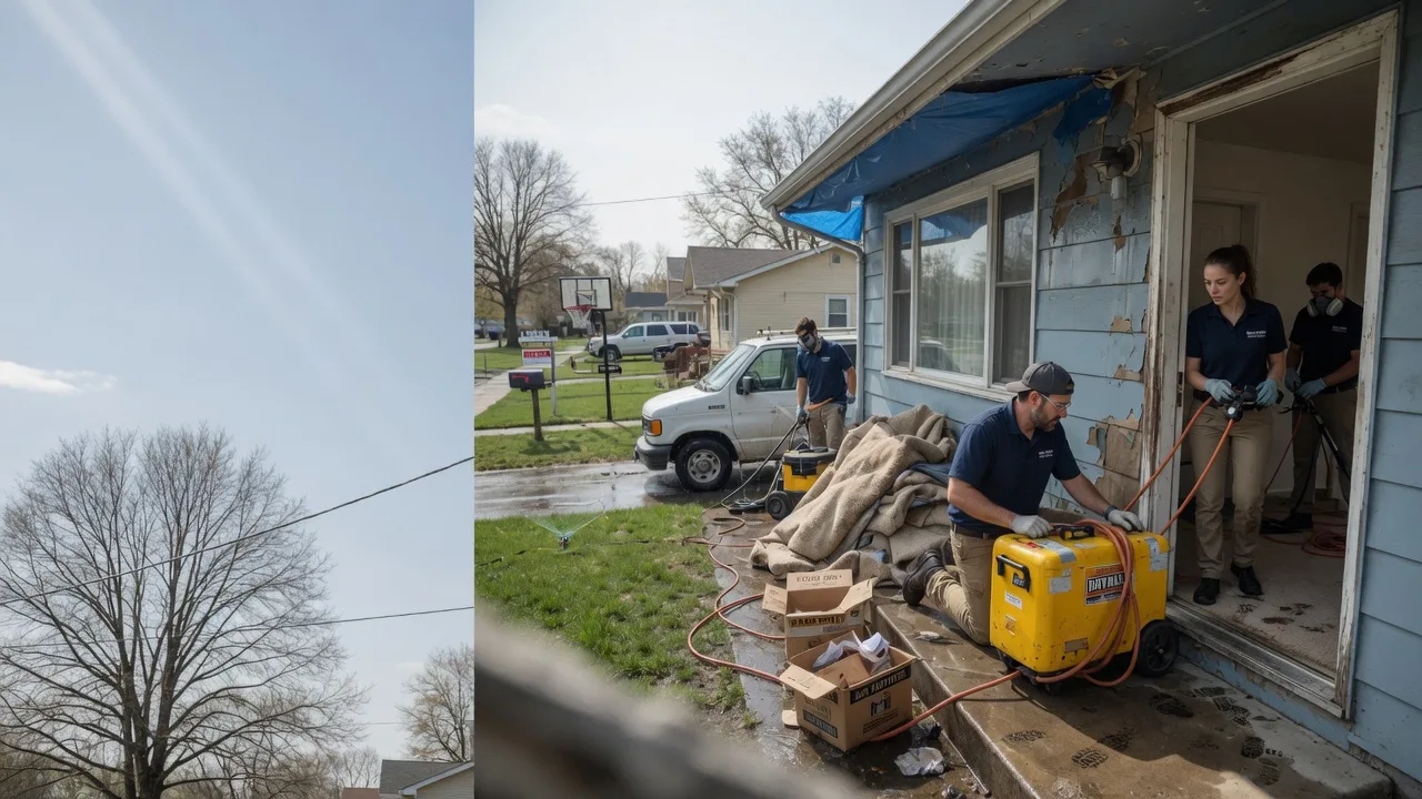 Basement Flood Cleanup in Blue Rock, OH near me
